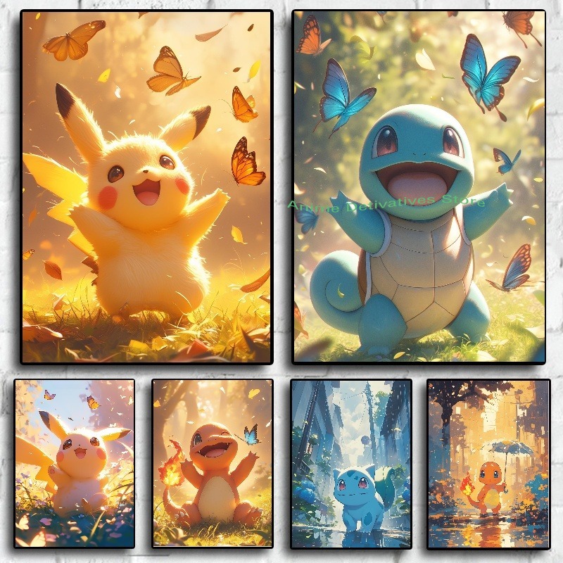Pokemon Binder Card - Figuras de Anime HD Charizard Bulbasaur